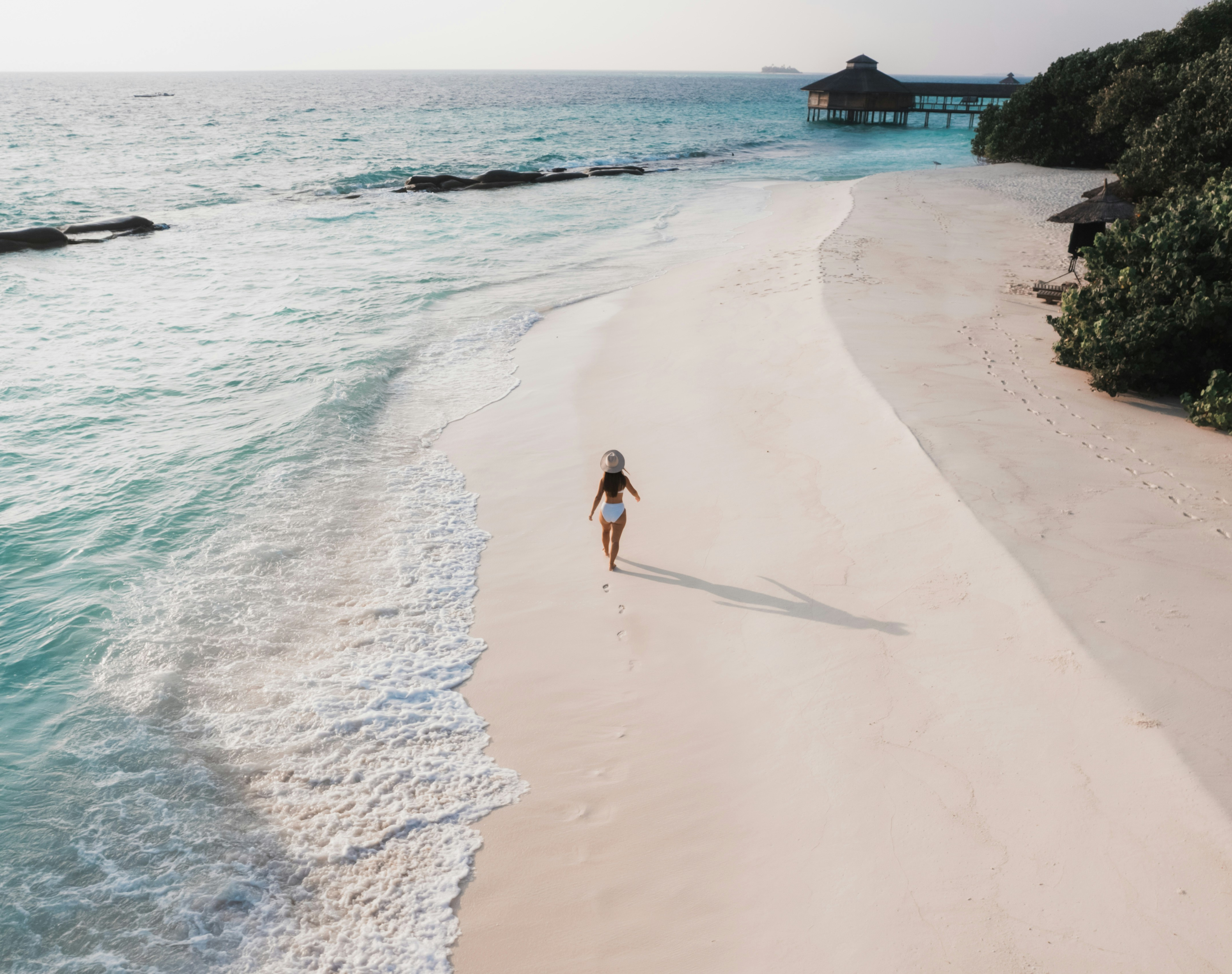 woman on beach